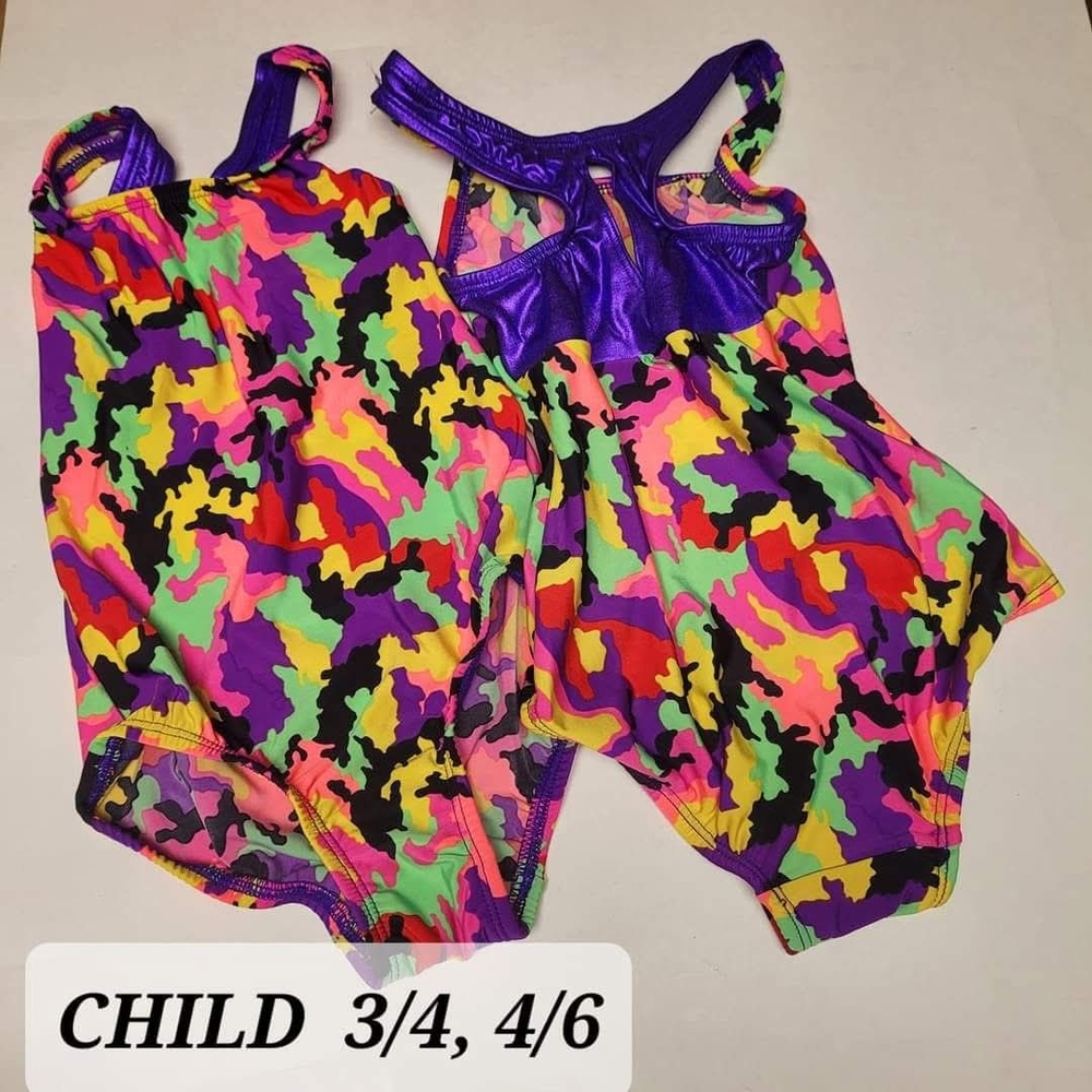 Colorful Camouflage Child's Swimsuit